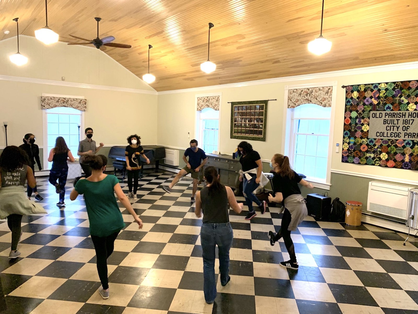 Kate teaching at the Old Parish House!