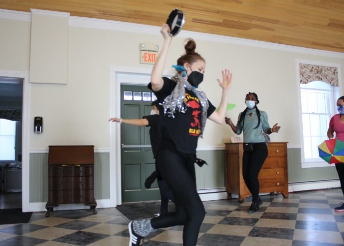 Frevo dance class at the Old Parish House in College Park.